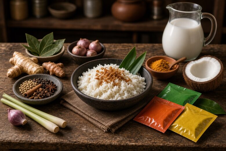 Bumbu Nasi Uduk Instan Cara Membuat dan Menggunakannya di Rumah